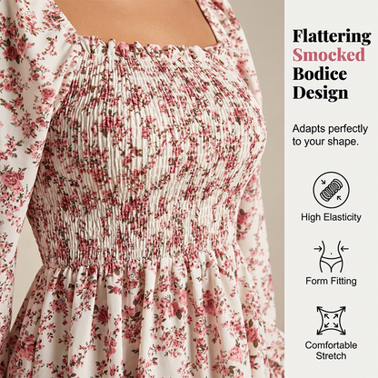🌸 Women’s casual floral-print shirt – feminine, light and versatile