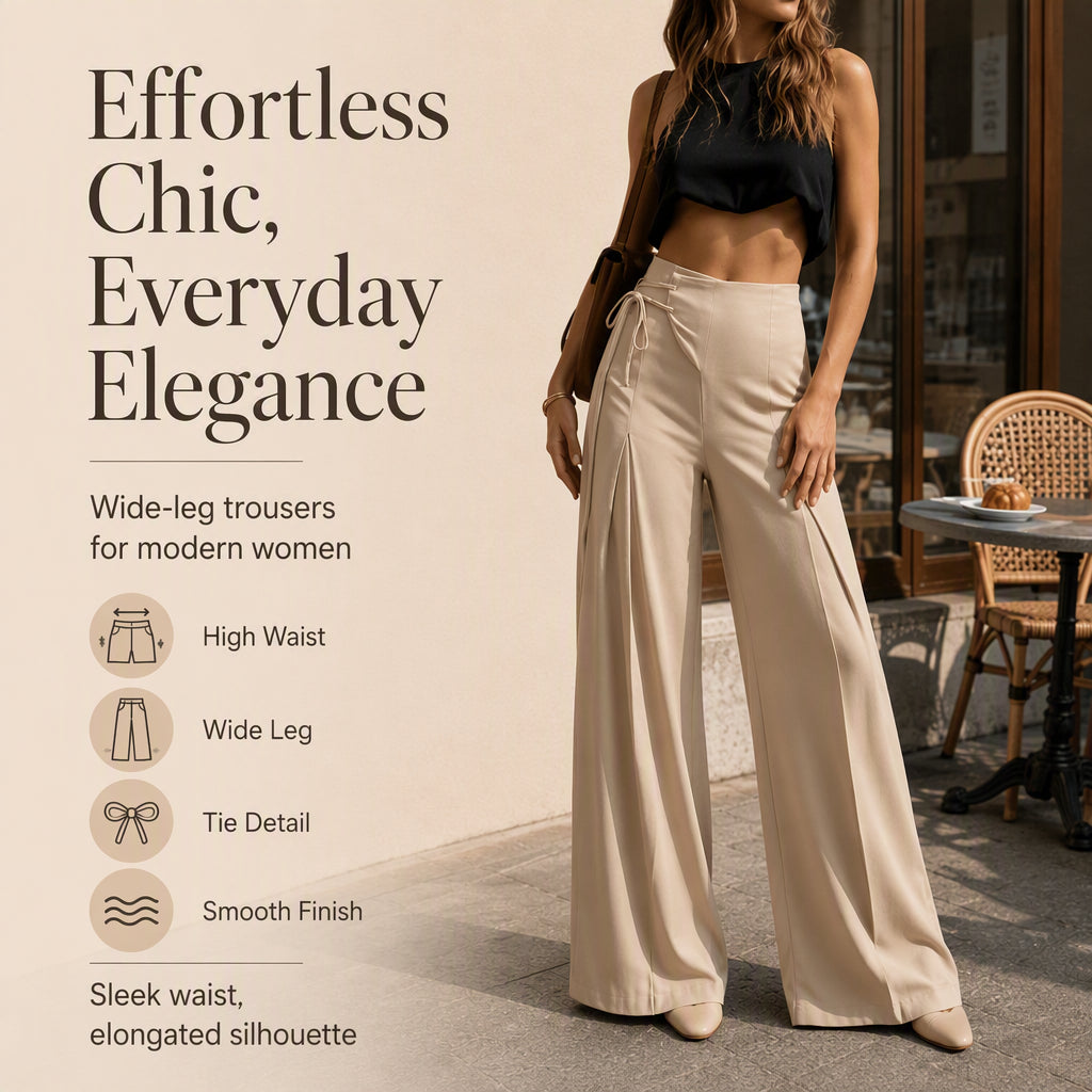 👖Women's Casual High-Waisted Wide-Leg Pants🛍️✨