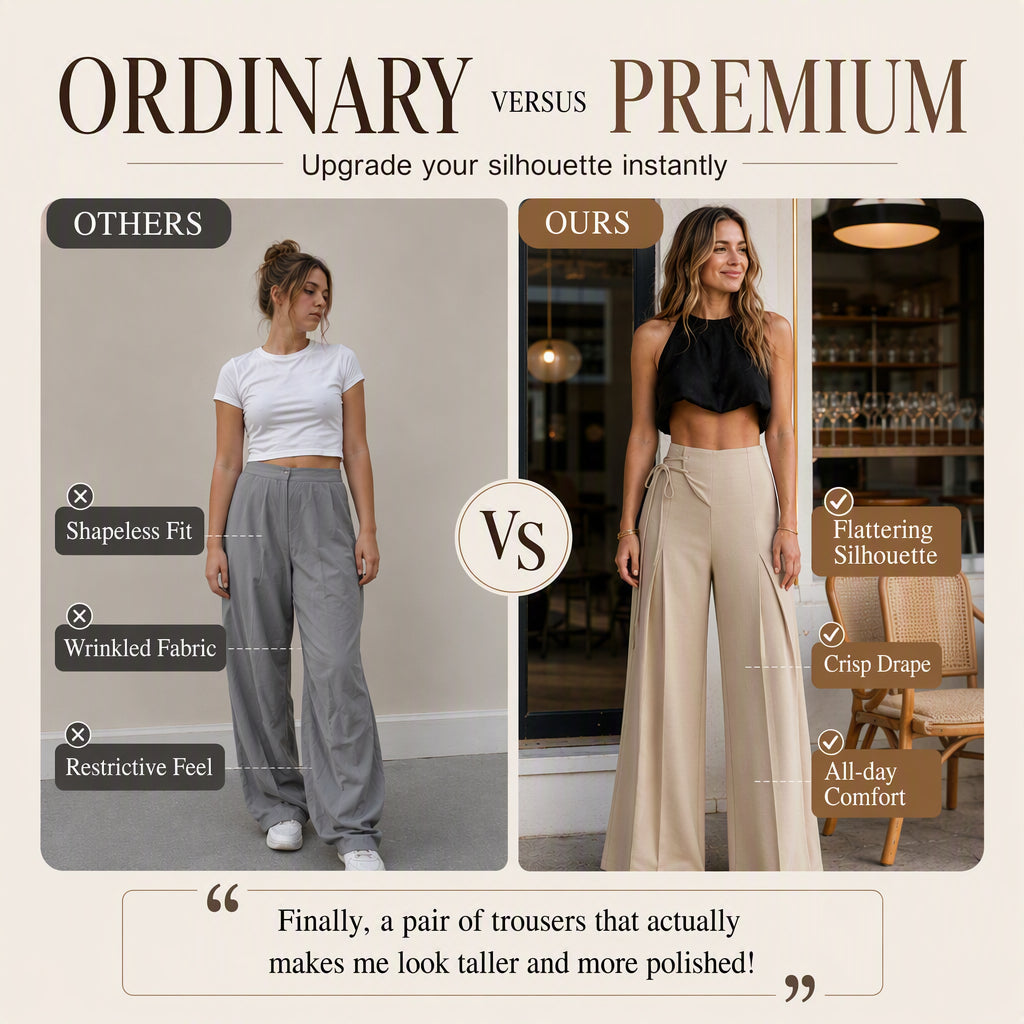 👖Women's Casual High-Waisted Wide-Leg Pants🛍️✨