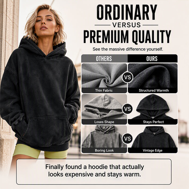 💖Unisex Casual Oversized Acid Wash Hoodie