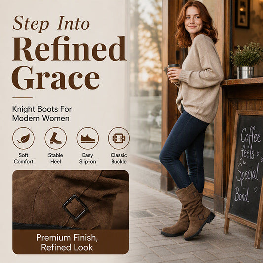 👢Women's Faux Suede Warm-Lined Mid-Calf Boots