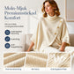 Flickors Asymmetrisk Turtleneck Poncho Stickad Tröja-3