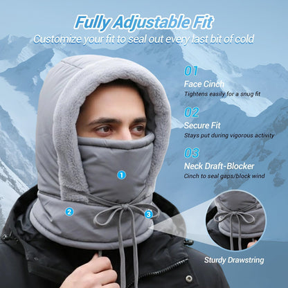 🔥Plush-lined Thickened Thermal Hat with Face Mask