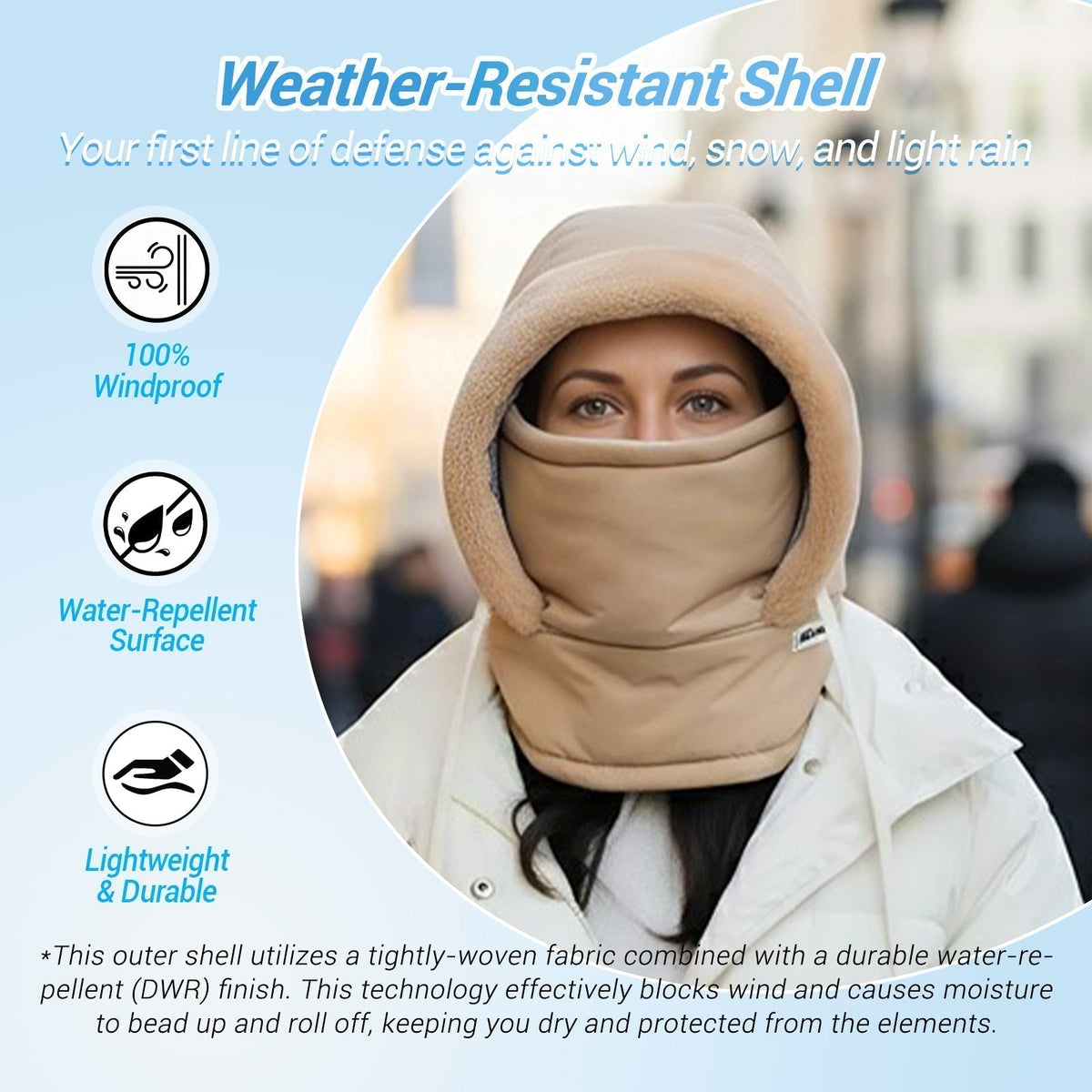 🔥Plush-lined Thickened Thermal Hat with Face Mask