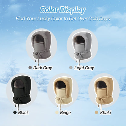 🔥Plush-lined Thickened Thermal Hat with Face Mask