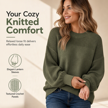 🌸50% OFF💖Women's Solid Color Knit Pullover Sweater