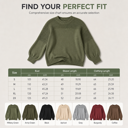 🌸50% OFF💖Women's Solid Color Knit Pullover Sweater