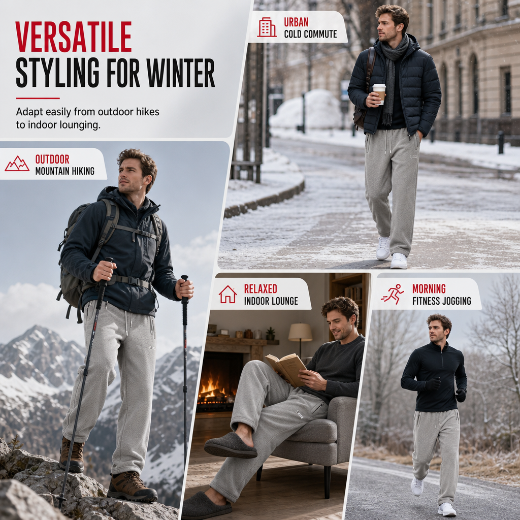 🔥50% OFF ❄️Unisex Thickened Warm Fleece Pants