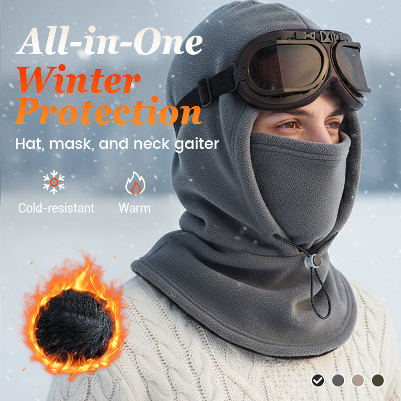 ❄️ Winter outdoor essentials 🧣 Warm balaclava with a face cover and drawstring – warm, comfortable and windproof