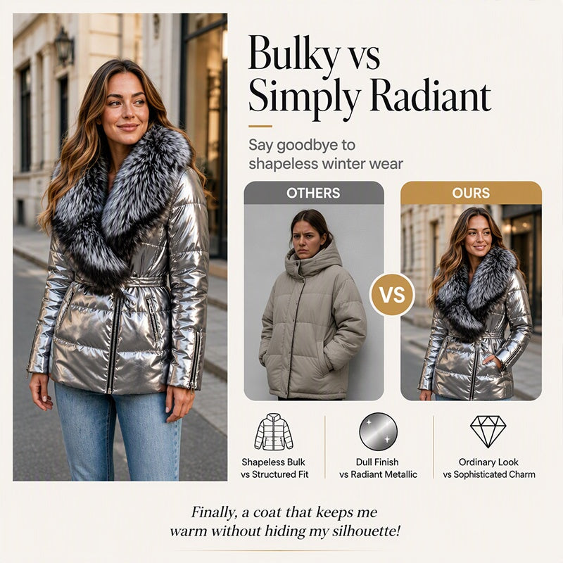 🔥50% OFF💖Women's Padded Jacket With Faux Fur Collar