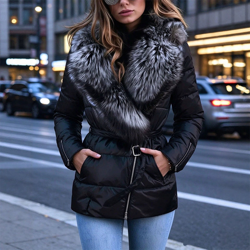 🔥50% OFF💖Women's Padded Jacket With Faux Fur Collar