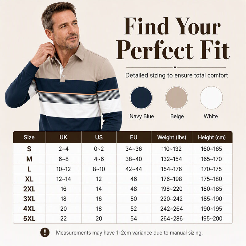 🧥Classic Color-Block, Casual & Versatile – Men's Classic Color-Block Striped Top ✨