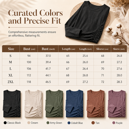 🍂 Women's Crewneck Knit Sweater – Stretch & Shape-Retaining | Easy to Pair with Denim, Boots & Skirts ✨