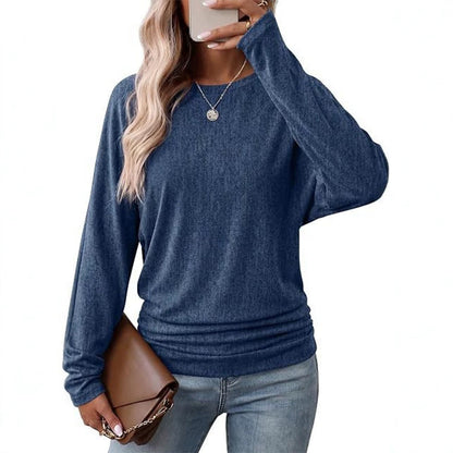 🍂 Women's Crewneck Knit Sweater – Stretch & Shape-Retaining | Easy to Pair with Denim, Boots & Skirts ✨