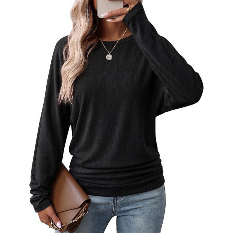 🍂 Women's Crewneck Knit Sweater – Stretch & Shape-Retaining | Easy to Pair with Denim, Boots & Skirts ✨