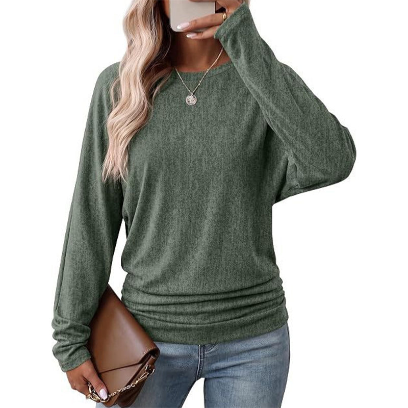 🍂 Women's Crewneck Knit Sweater – Stretch & Shape-Retaining | Easy to Pair with Denim, Boots & Skirts ✨