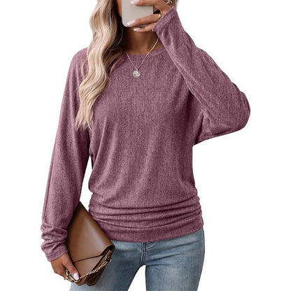 🍂 Women's Crewneck Knit Sweater – Stretch & Shape-Retaining | Easy to Pair with Denim, Boots & Skirts ✨