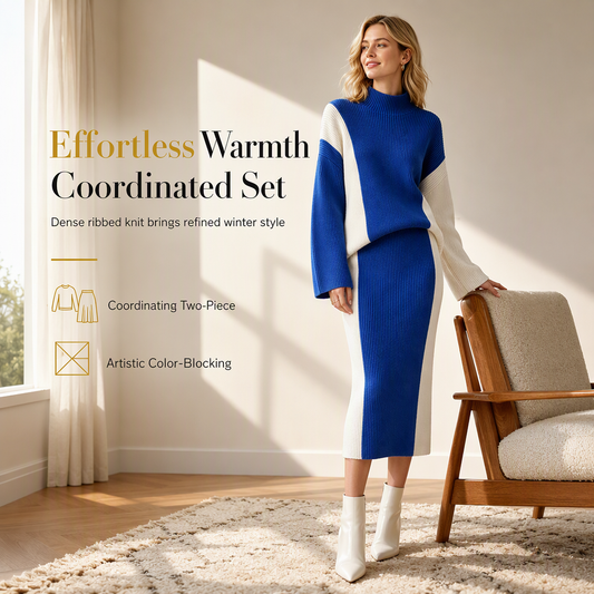 Women’s 2-Piece Knit Sweater and Skirt Set