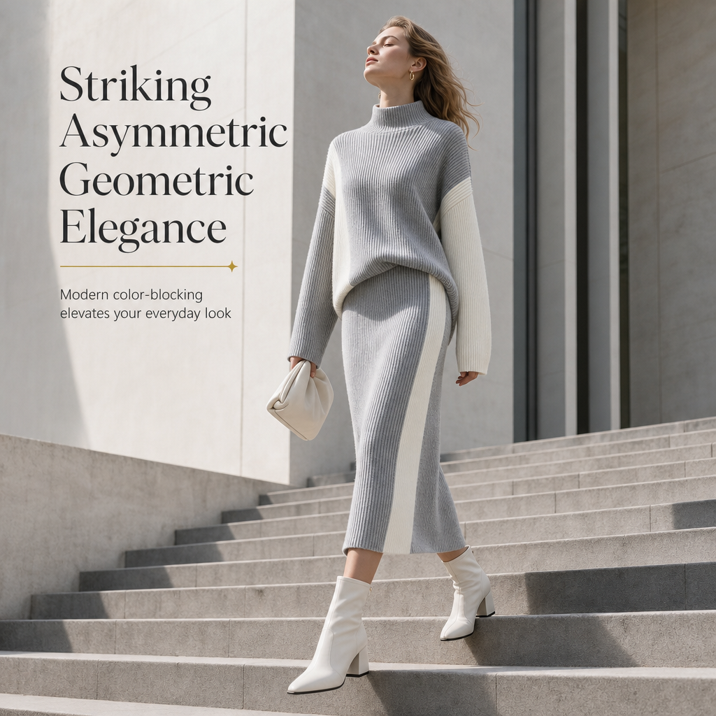 Women’s 2-Piece Knit Sweater and Skirt Set