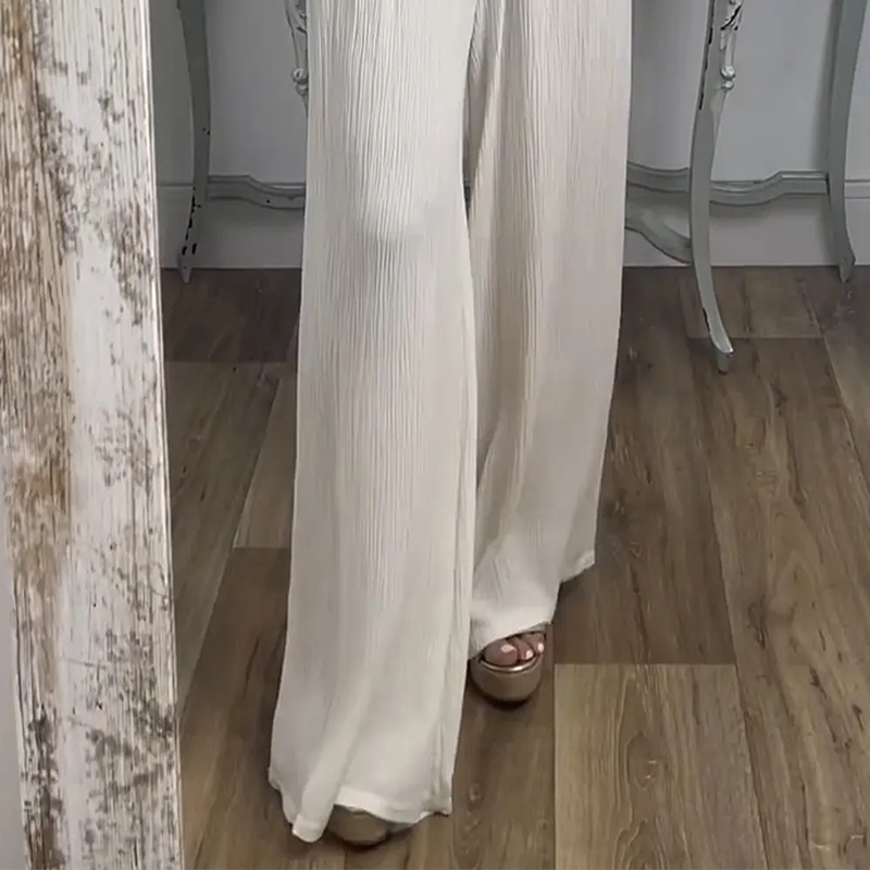 Women’s Off-The-Shoulder Top & Pants 2-Piece Set