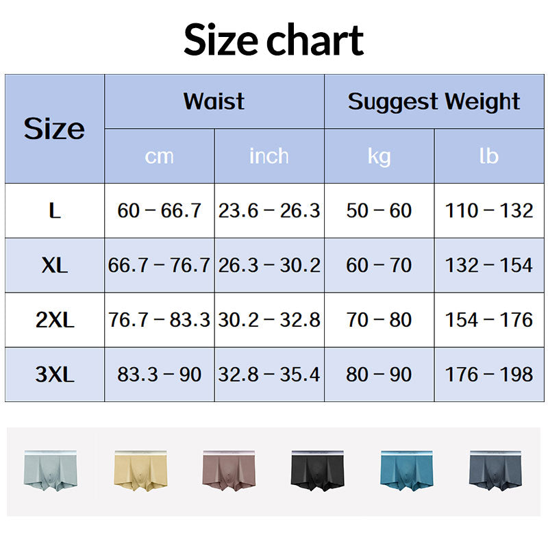 3pcs Men’s Breathable Modal Boxers Panties - Great Gift