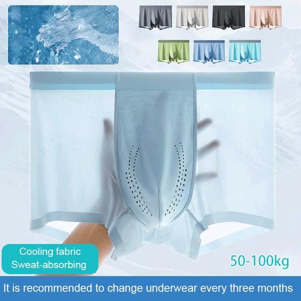 Airy and cool ice silk underpants