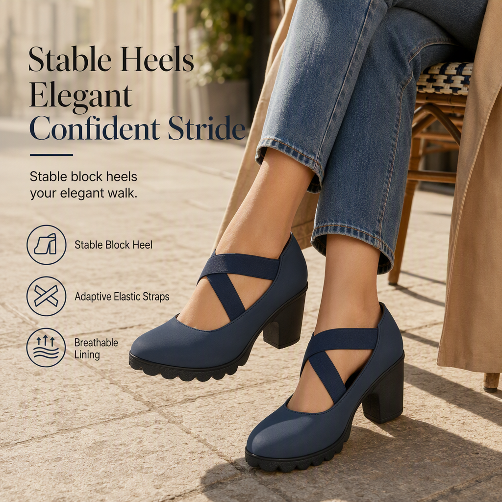 👠Womens Round Toe Crisscross Strap Mary Jane Shoes