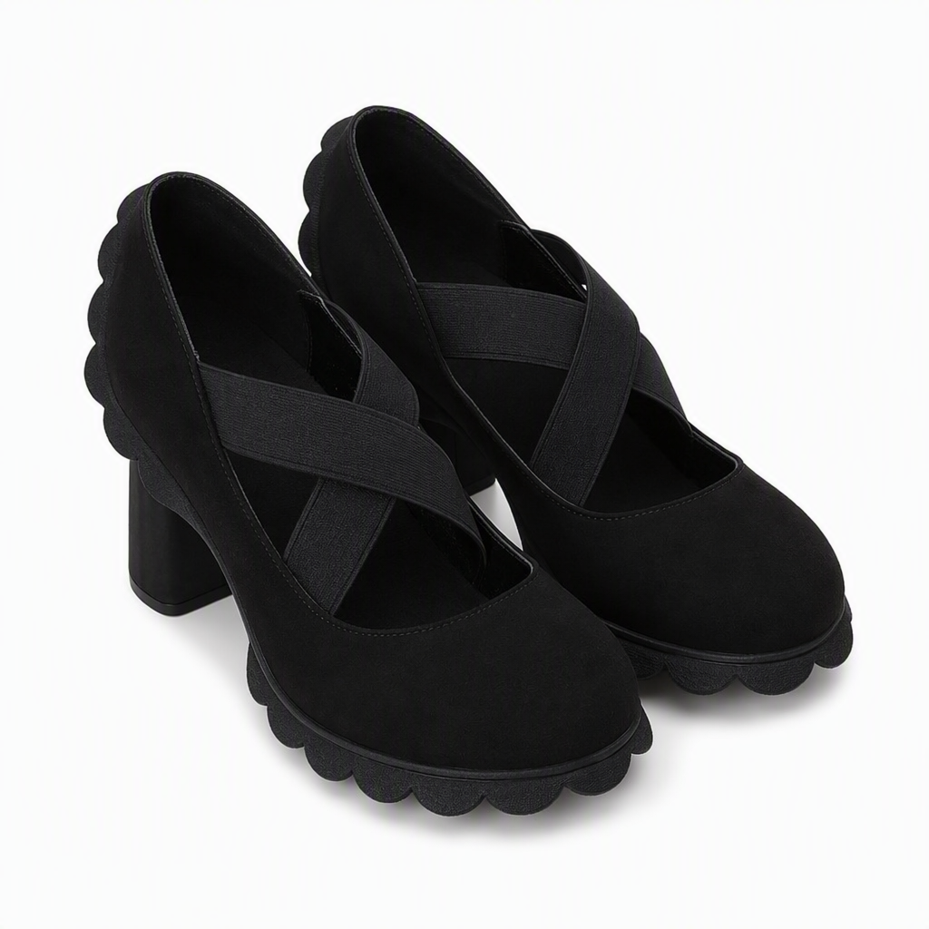 👠Womens Round Toe Crisscross Strap Mary Jane Shoes