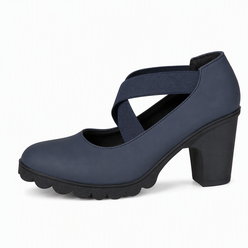 👠Womens Round Toe Crisscross Strap Mary Jane Shoes