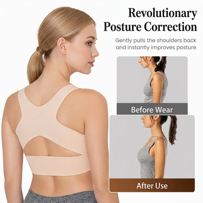 🌸✨ Front-Closure Posture-Correcting Bra – Wire-Free, for Back Health【Buy 1 Get 1 Free】