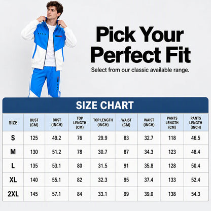 🔥Men's Colorblock Zip-Up Jacket & Drawstring Pants Set