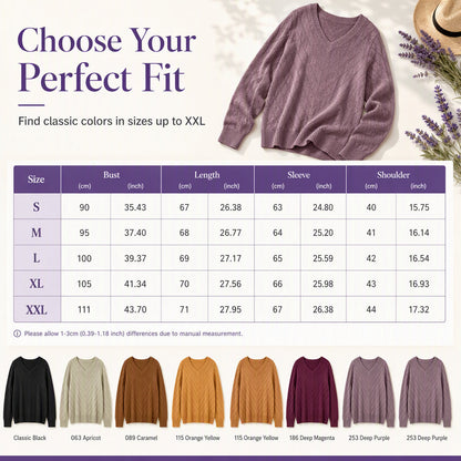 💖Women's V Neck Long Sleeve Pullover Top