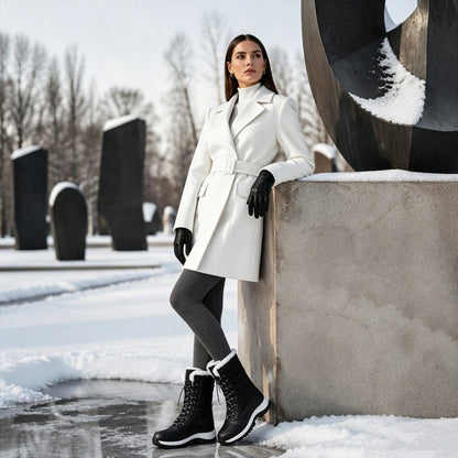🌸Hot Sale 50% OFF👢 Women's Waterproof Plush-Lined Mid-Calf Snow Boots