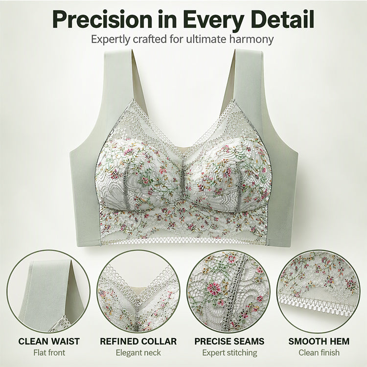 💖Women's Seamless Floral Lace Support Bra
