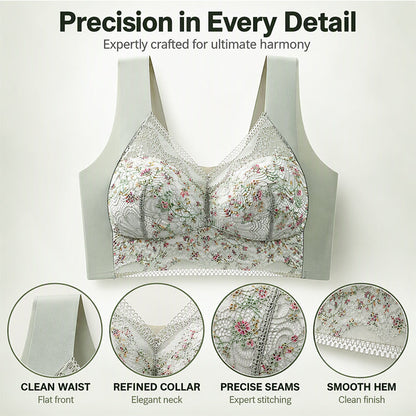 💖Women's Seamless Floral Lace Support Bra