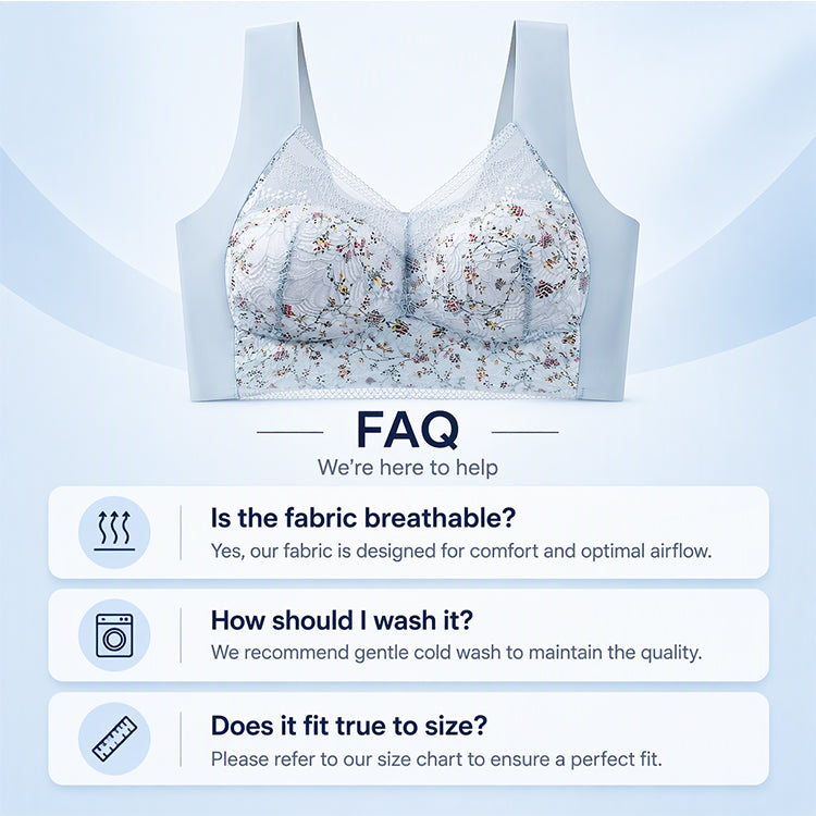 💖Women's Seamless Floral Lace Support Bra