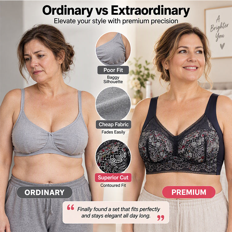 💖Women's Seamless Floral Lace Support Bra