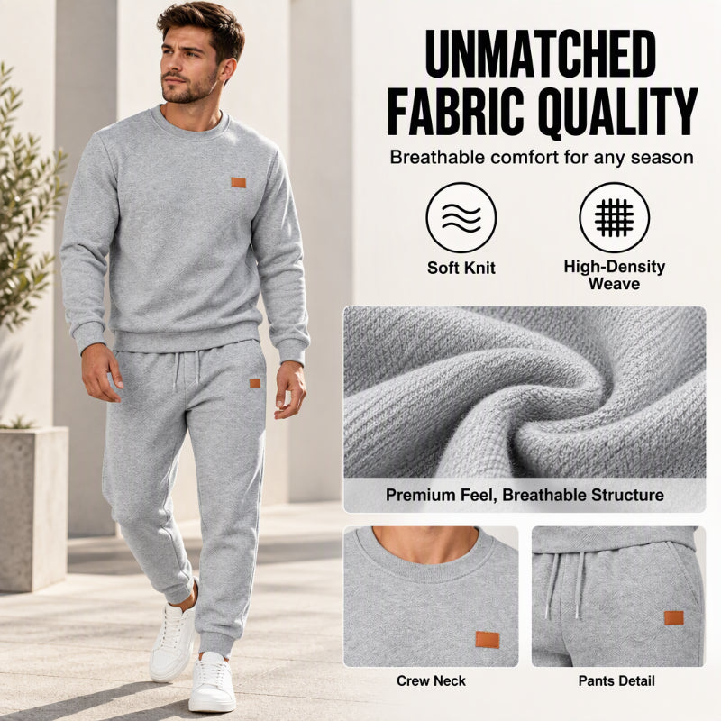 💥Limited-time offer👕Men's Casual Textured Jacquard Sports Set