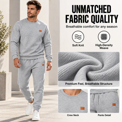 💥Limited-time offer👕Men's Casual Textured Jacquard Sports Set