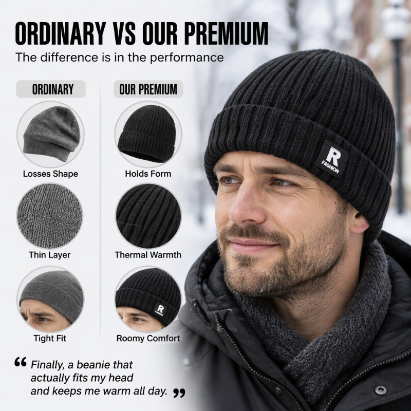 🧢❄️comfortable men’s knitted hat – warm, soft and suitable for a variety of winter occasions 🧢❄️