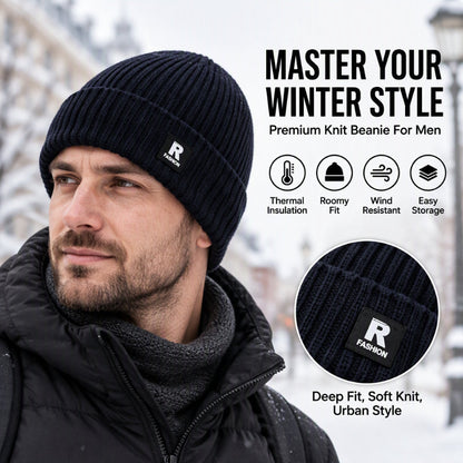 🧢❄️comfortable men’s knitted hat – warm, soft and suitable for a variety of winter occasions 🧢❄️