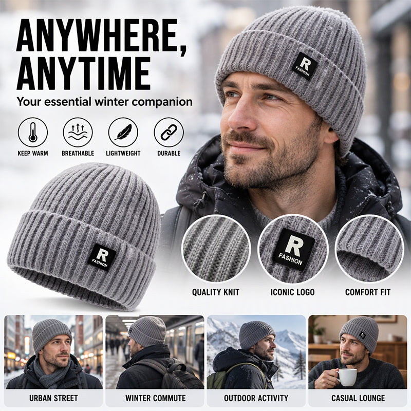 🧢❄️comfortable men’s knitted hat – warm, soft and suitable for a variety of winter occasions 🧢❄️