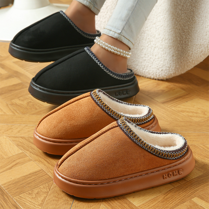 🔥👟Women’s Plush-Lined Thick Sole House Slippers