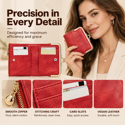 👛Vintage Kiss-Lock Wallet with Multi Card Holders