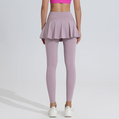 🧘‍♀️👖Women's High-Waisted Leggings with Skirt
