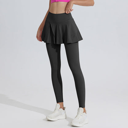 🧘‍♀️👖Women's High-Waisted Leggings with Skirt