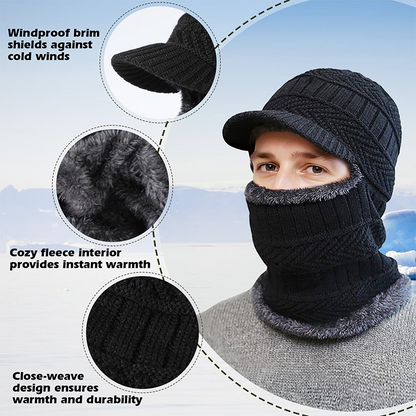 ❄️ 3-in-1 Winter Balaclava, Insulated Hood with Protective Goggles