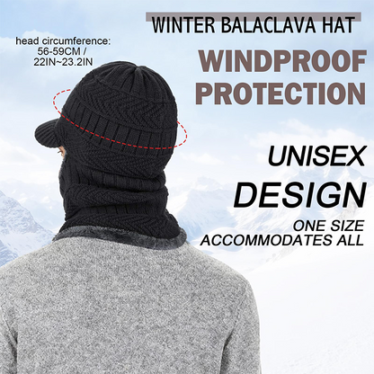 ❄️ 3-in-1 Winter Balaclava, Insulated Hood with Protective Goggles