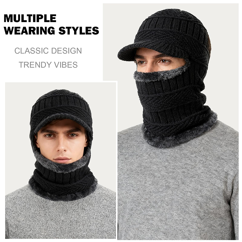 ❄️ 3-in-1 Winter Balaclava, Insulated Hood with Protective Goggles