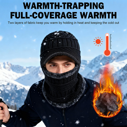 ❄️ 3-in-1 Winter Balaclava, Insulated Hood with Protective Goggles